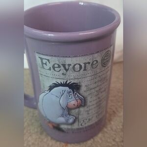 Walt Disney World Eeyore 3D Embossed Coffee Mug 16 oz Made In Thailand